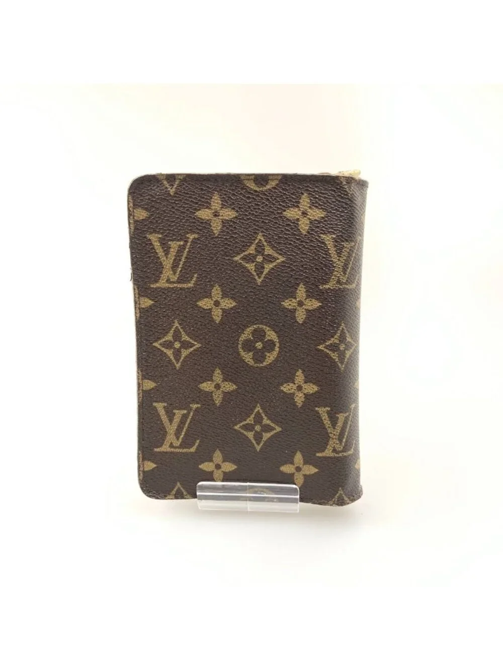 Louis Vuitton Monogram Porte Papier Zip Bifold Wallet Brown